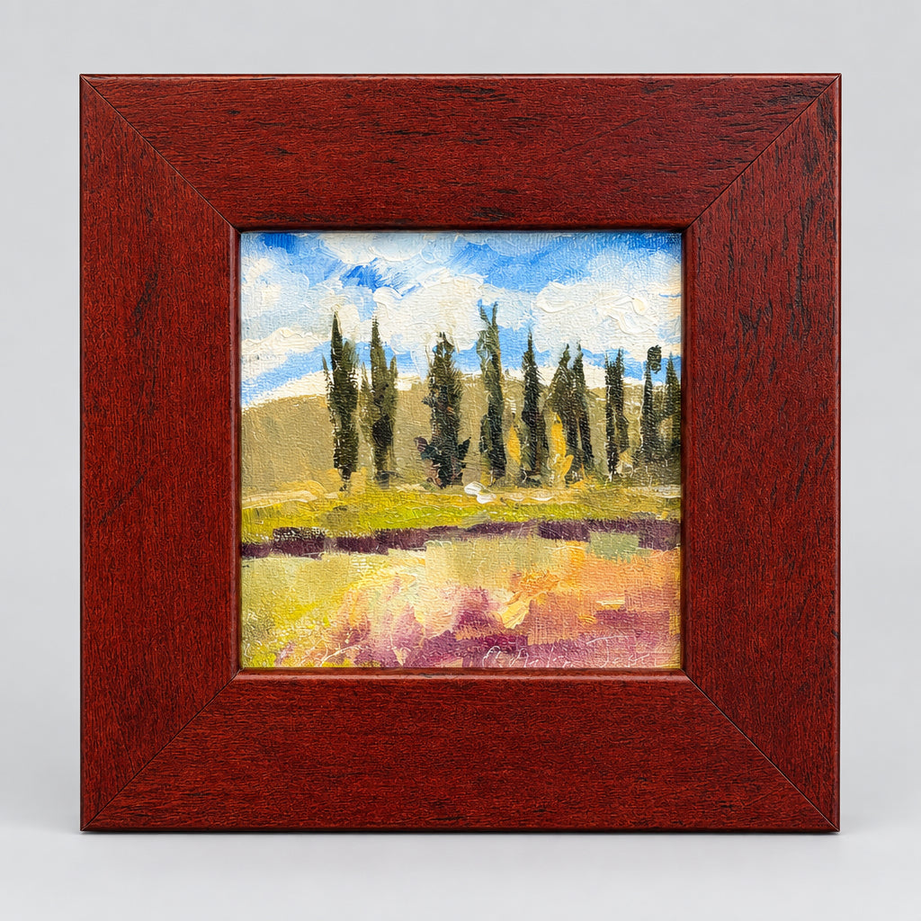WF Small Works. Eastern Oregon, "All in a Row",  C Nelson Josten original oil