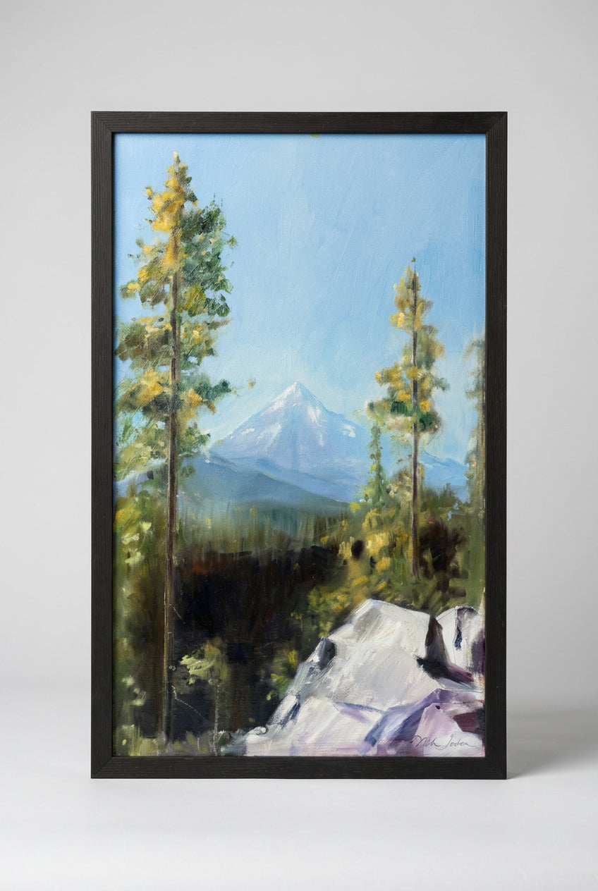 Chris N Josten,  "Mount Jefferson from 242", original oil